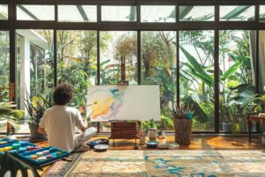 Lire la suite à propos de l’article Peindre avec Sagesse: Comment Harmoniser les Couleurs dans une Maison Ouverte pour une Ambiance Captivante